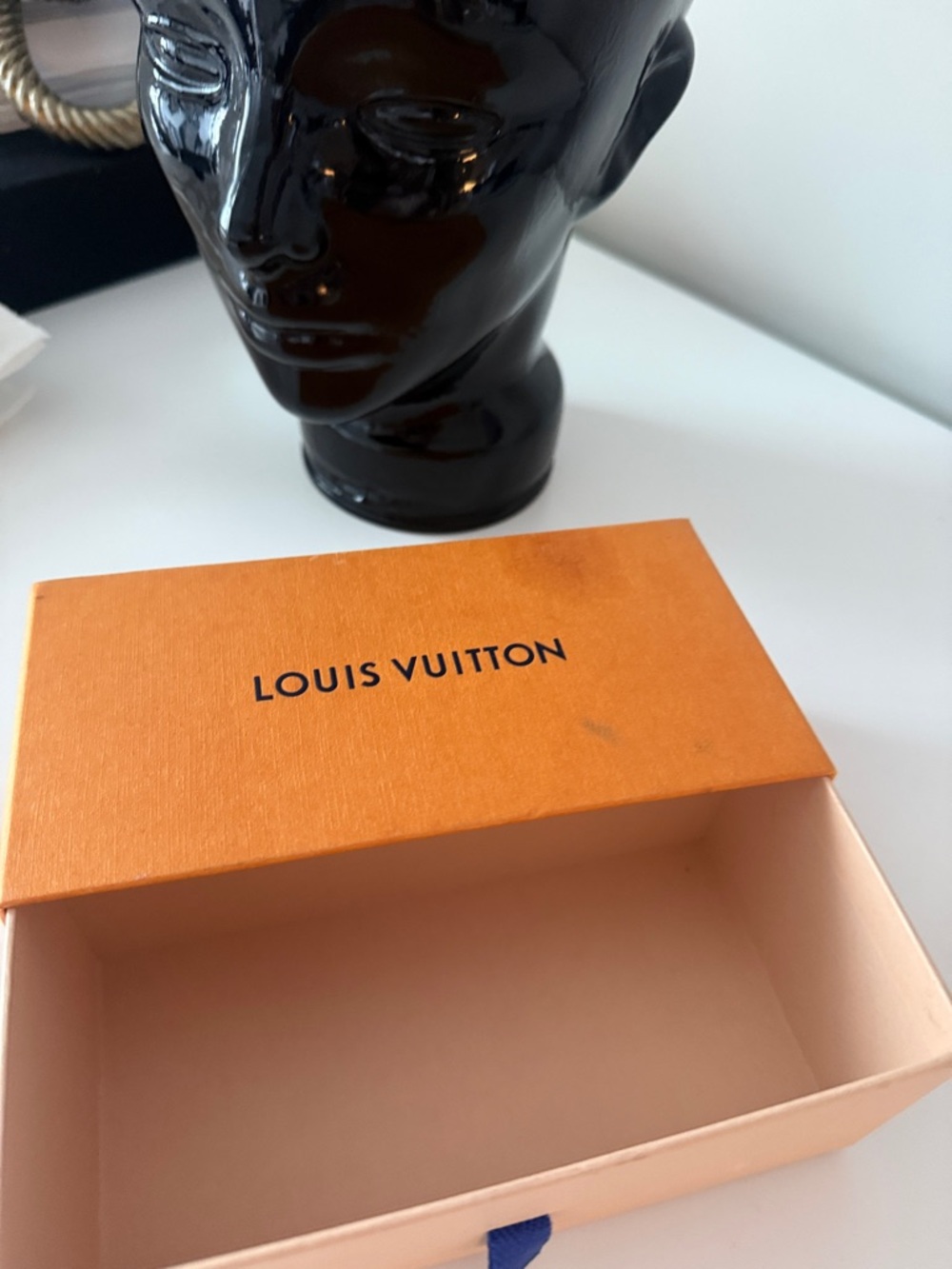 Louis Vuitton Orange Box with Peach Interior
